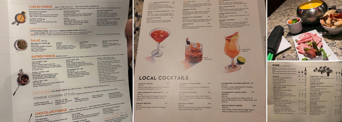 The Melting Pot Menu