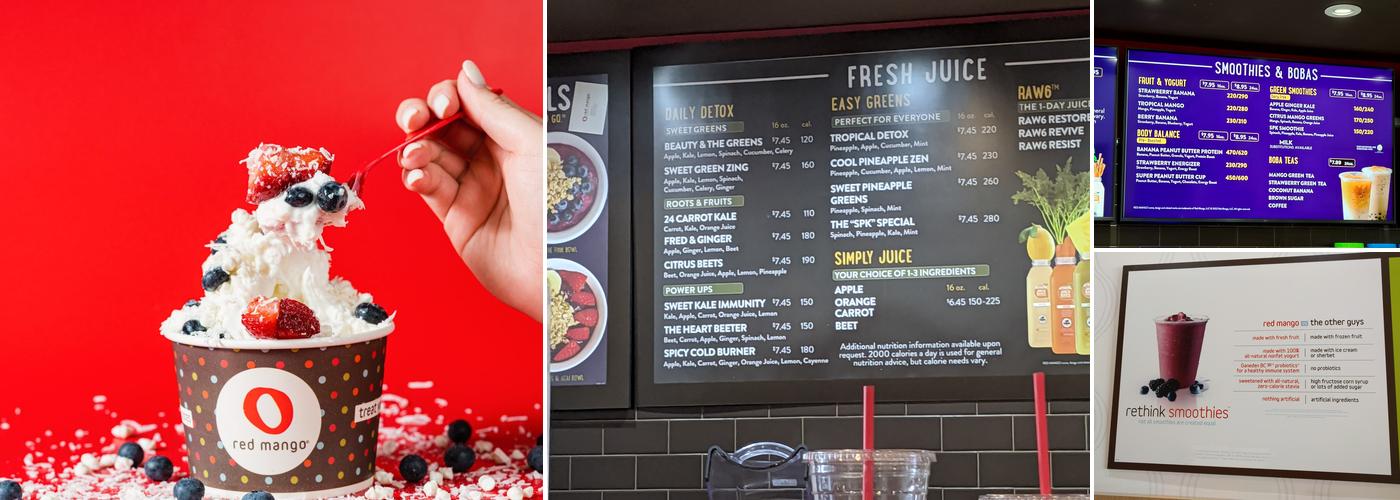 Red Mango Menu