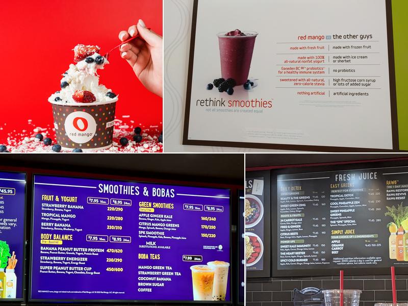 Red Mango Menu
