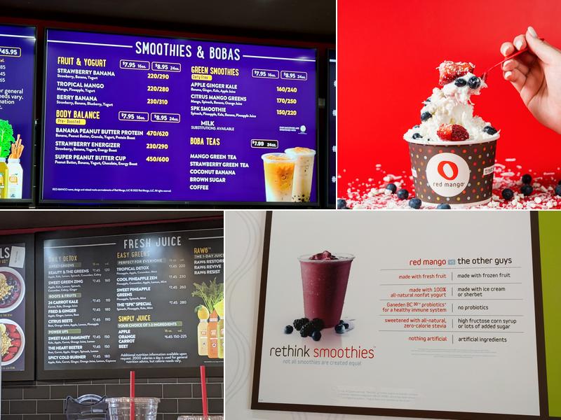 Red Mango Menu