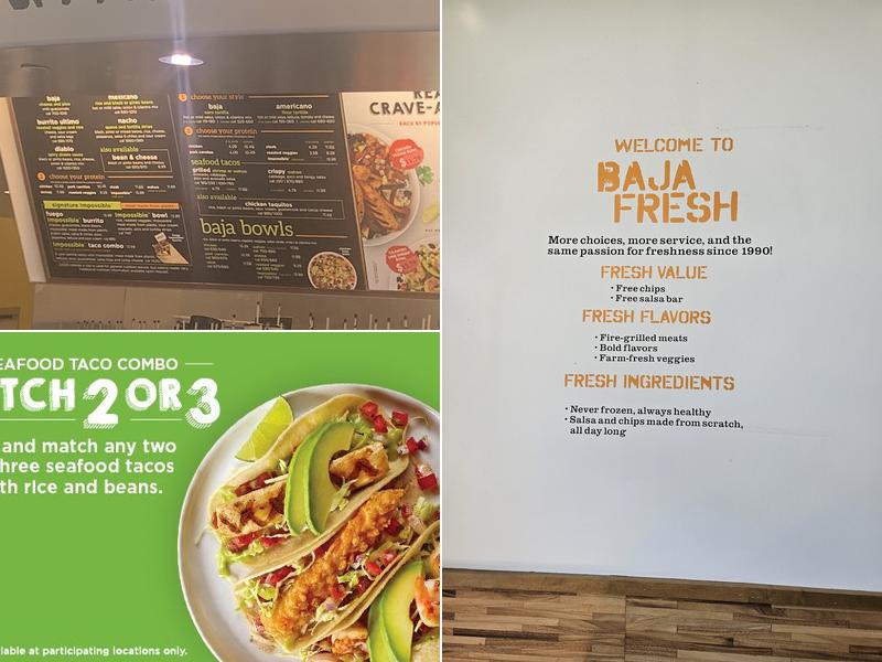Baja Fresh Menu