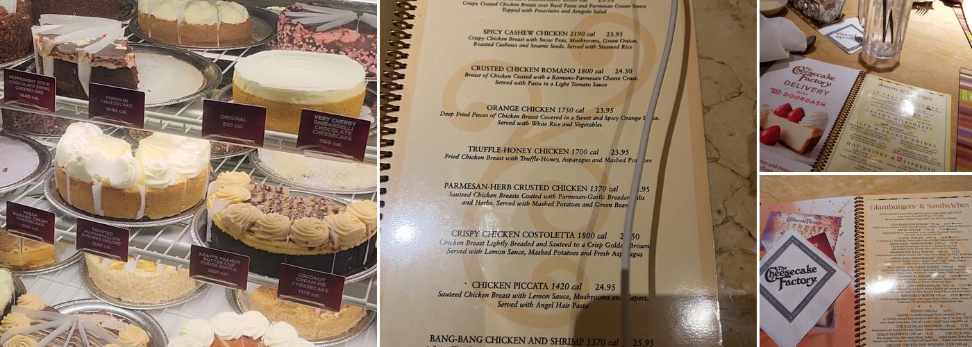 The Cheesecake Factory Menu
