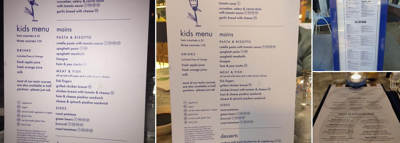 Carluccio's Menu