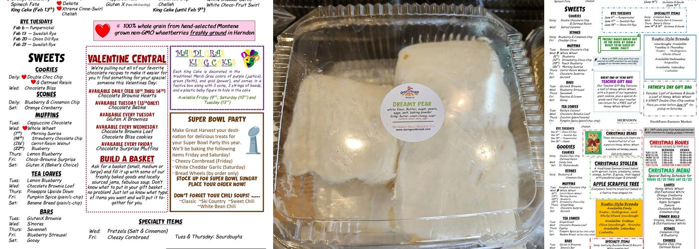 Great Harvest Bread Co - Herndon Menu