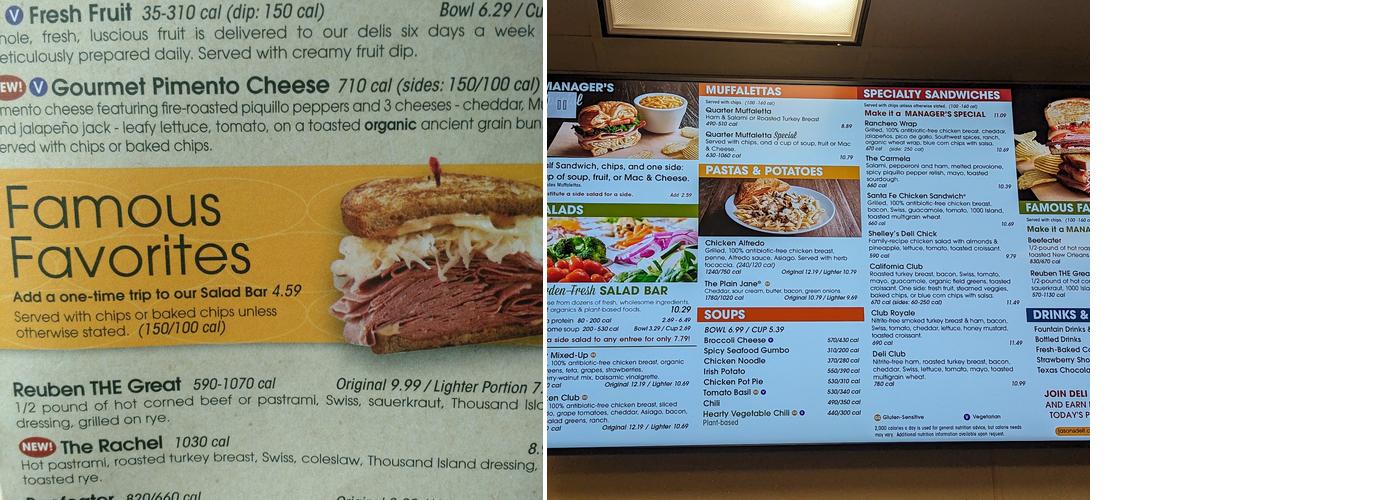 Jason's Deli Menu