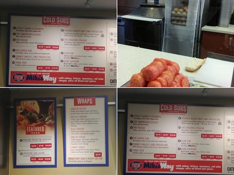 Jersey Mike's Subs Menu