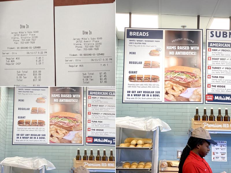 Jersey Mike's Subs Menu