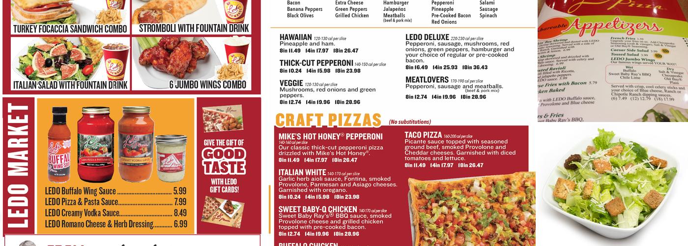 Ledo Pizza Marlow Heights, MD Menu