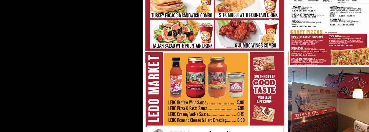 Ledo Pizza Menu