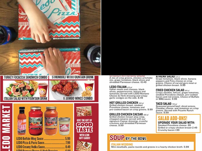 Ledo Pizza Menu