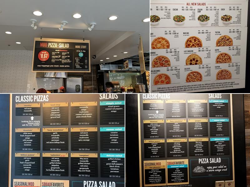 MOD Pizza Menu