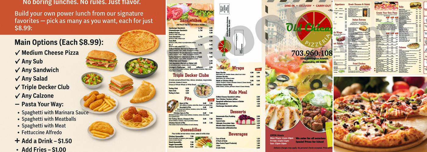 Old Chicago Pizza Menu