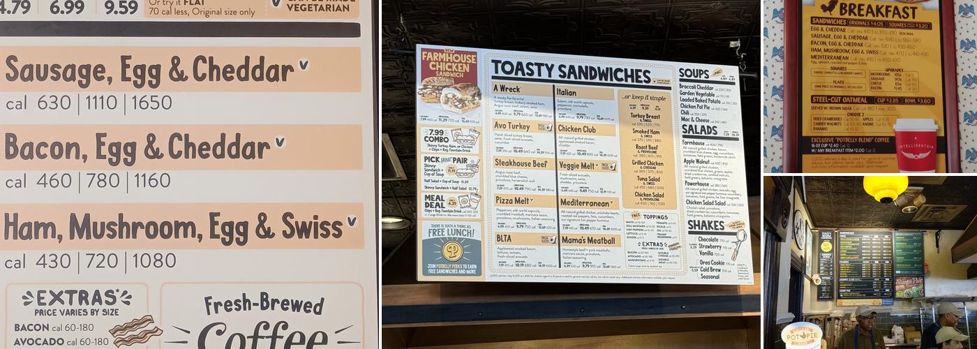 Potbelly Menu