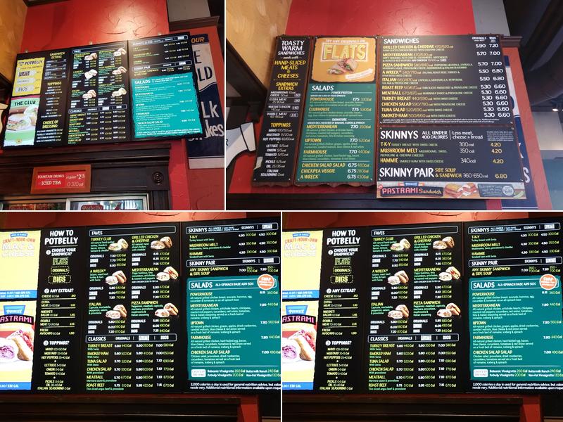 Potbelly Menu