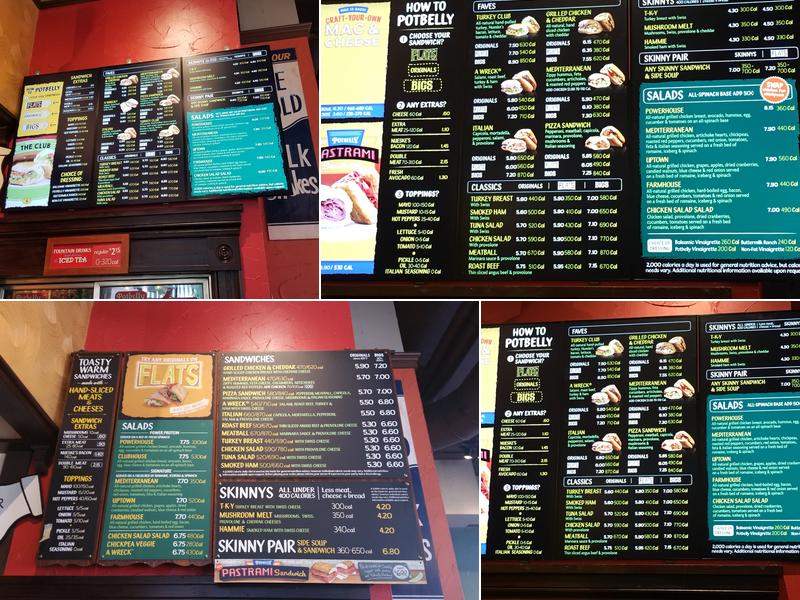 Potbelly Menu