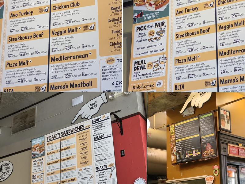 Potbelly Sandwich Shop Menu