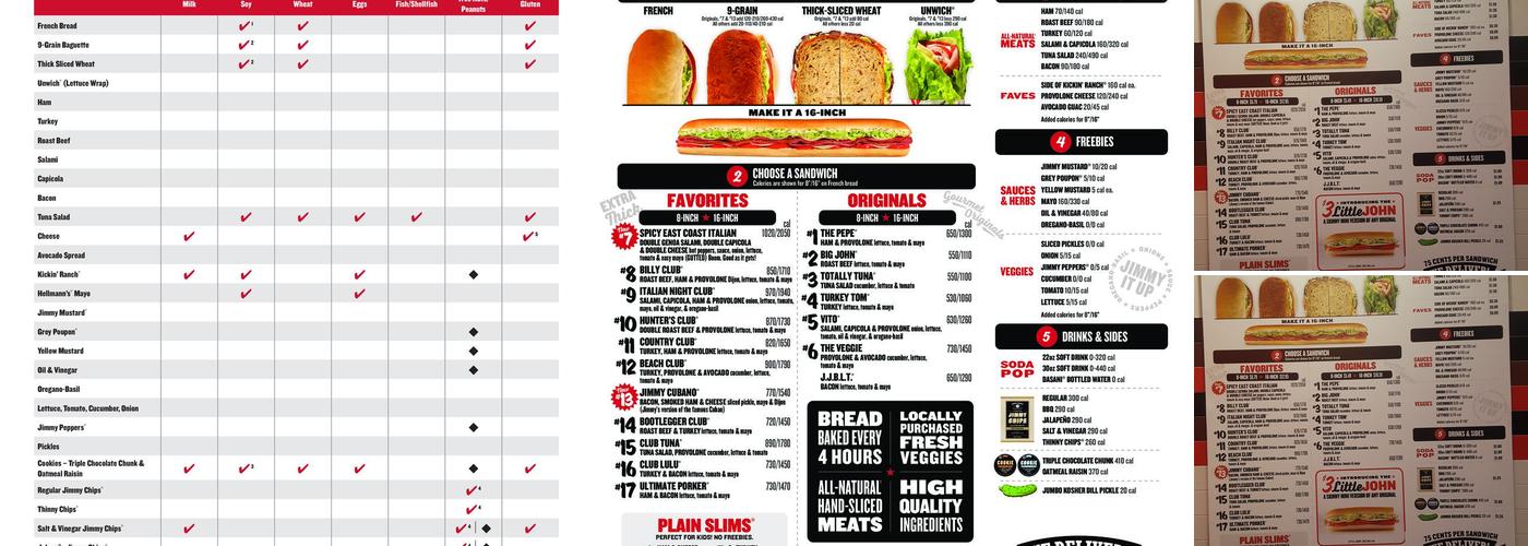 Jimmy John's Menu