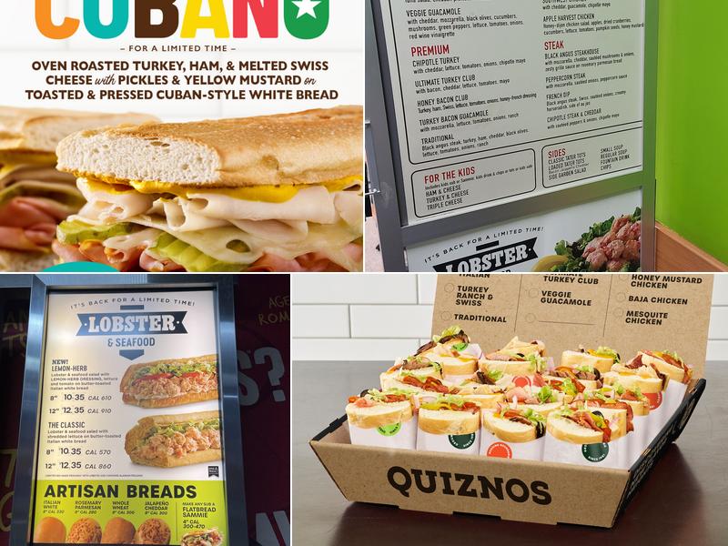 Quiznos Menu