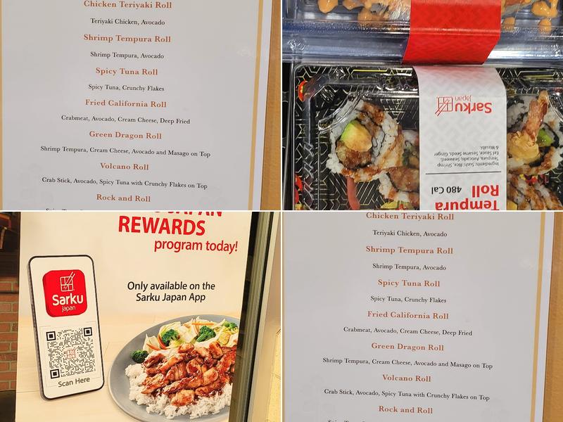 Sarku Japan Teriyaki & Sushi Express Menu