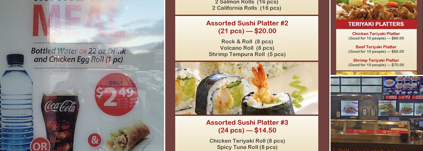 Sarku japan Menu