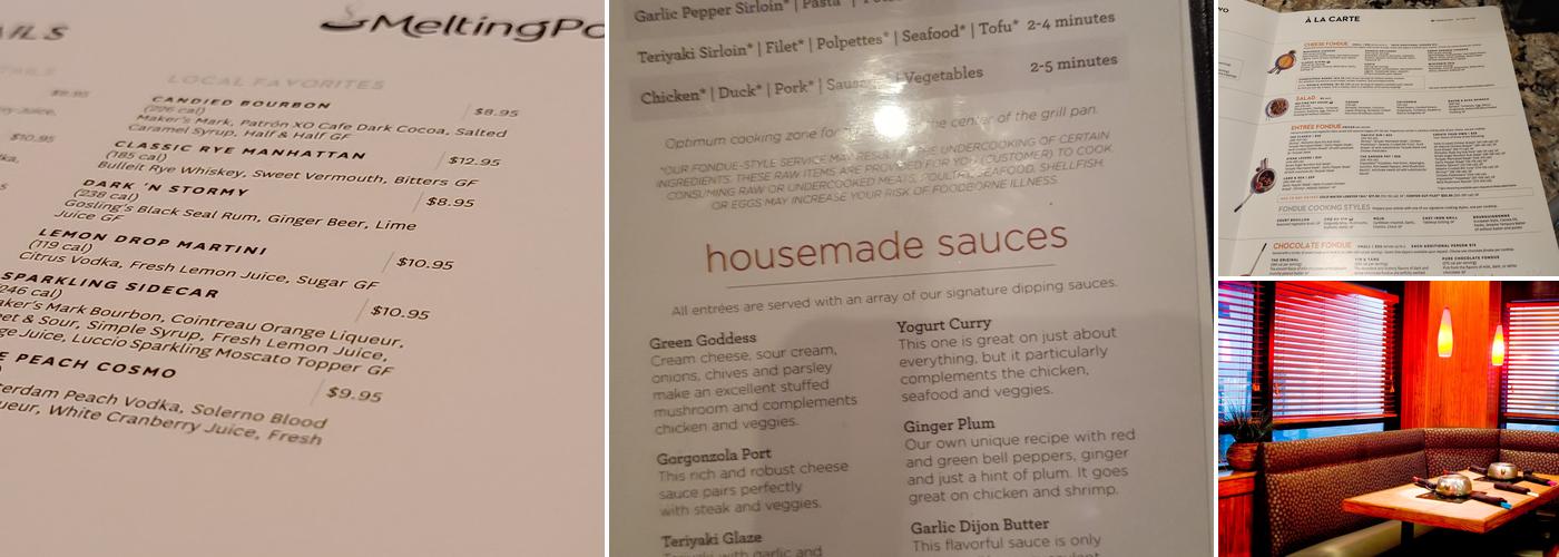 The Melting Pot Menu