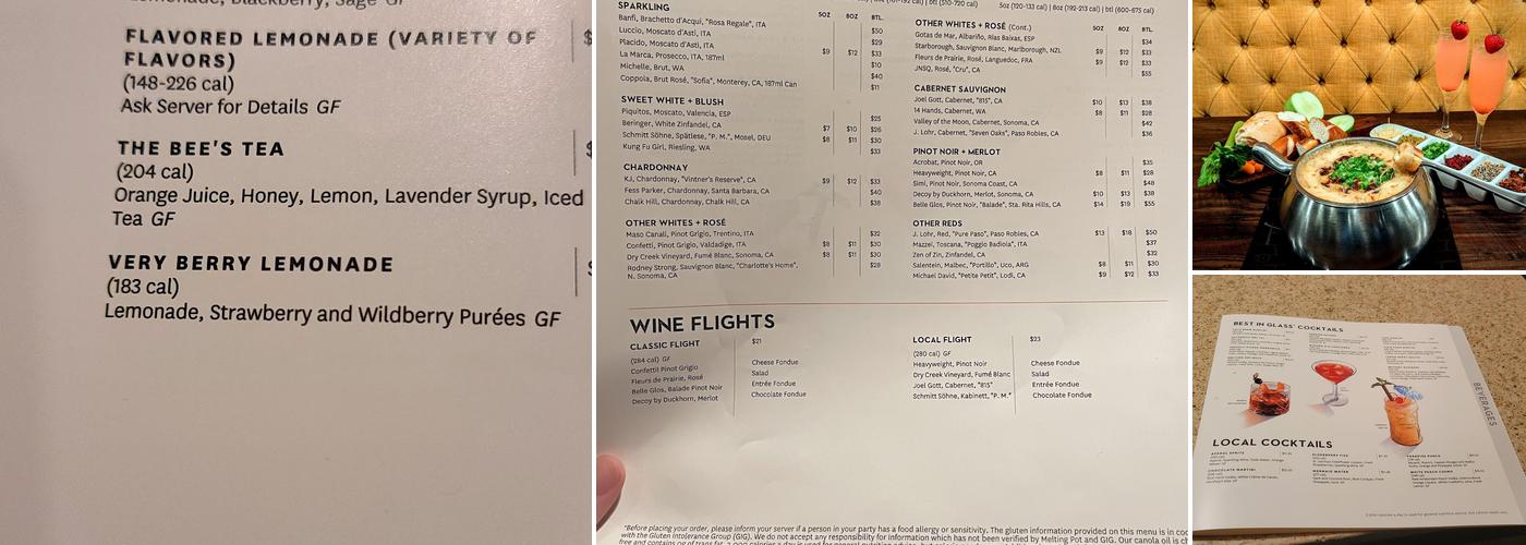 The Melting Pot Menu