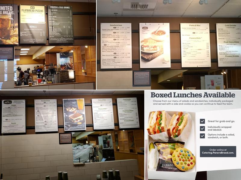 Panera Bread Menu