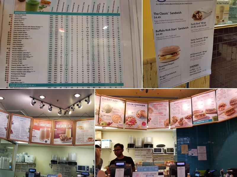 Tropical Smoothie Cafe Menu