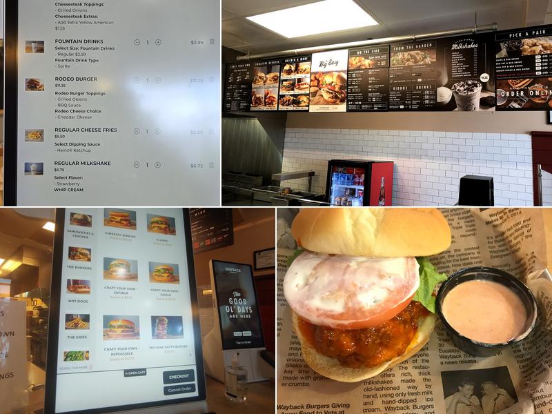 Wayback Burgers Menu