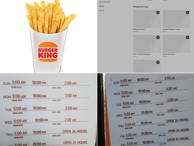 Burger King Menu