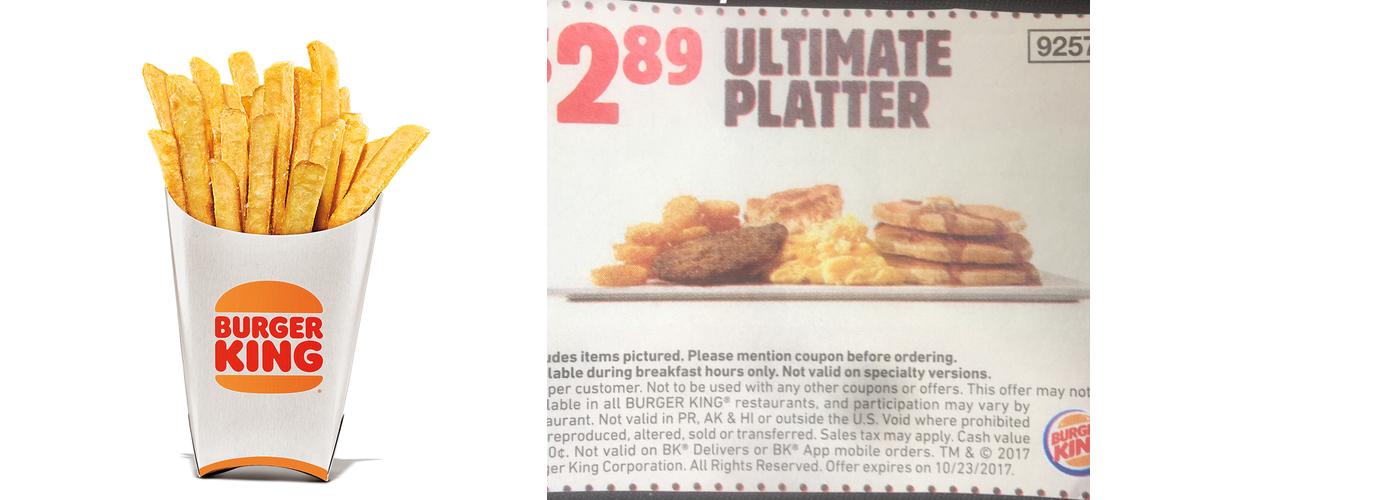 Burger King Menu