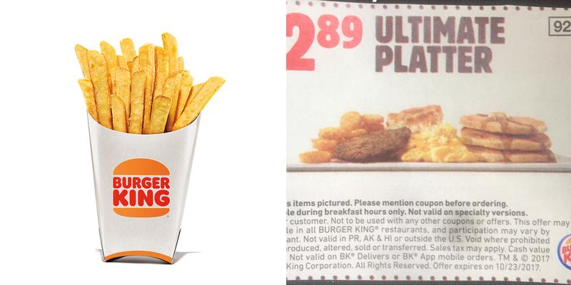 Burger King Menu