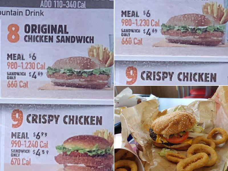 Burger King Menu