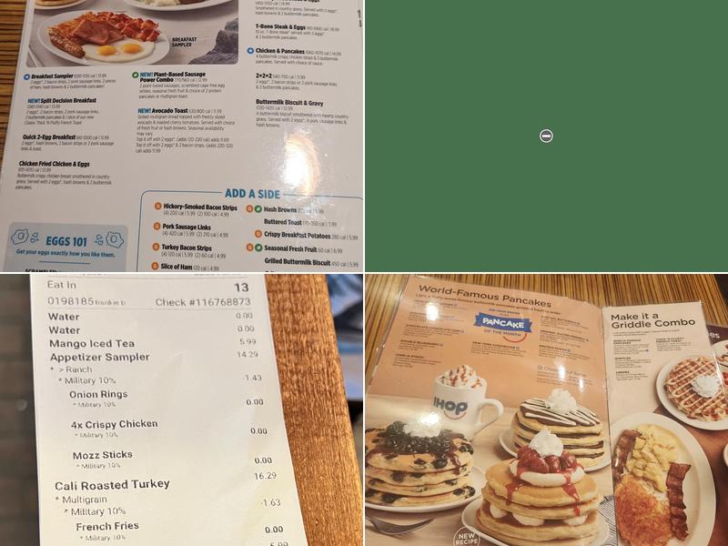 IHOP Menu