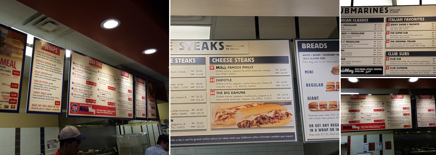Jersey Mike's Subs Menu