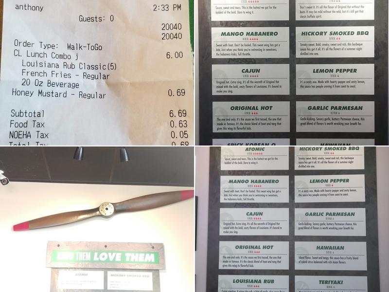 Wingstop Menu