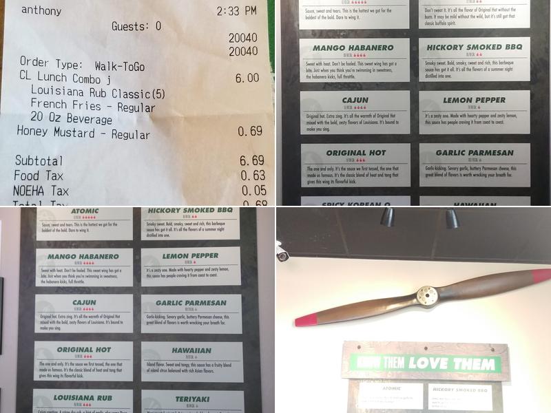 Wingstop Menu