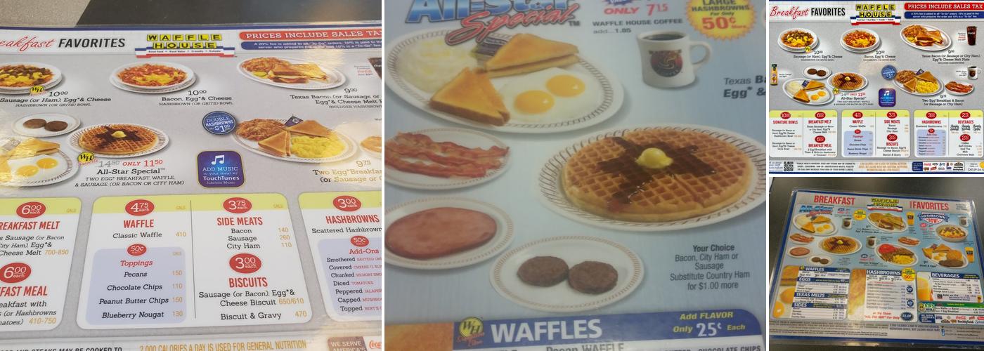Waffle House Menu