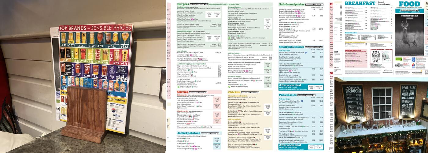 The Roebuck Inn Menu