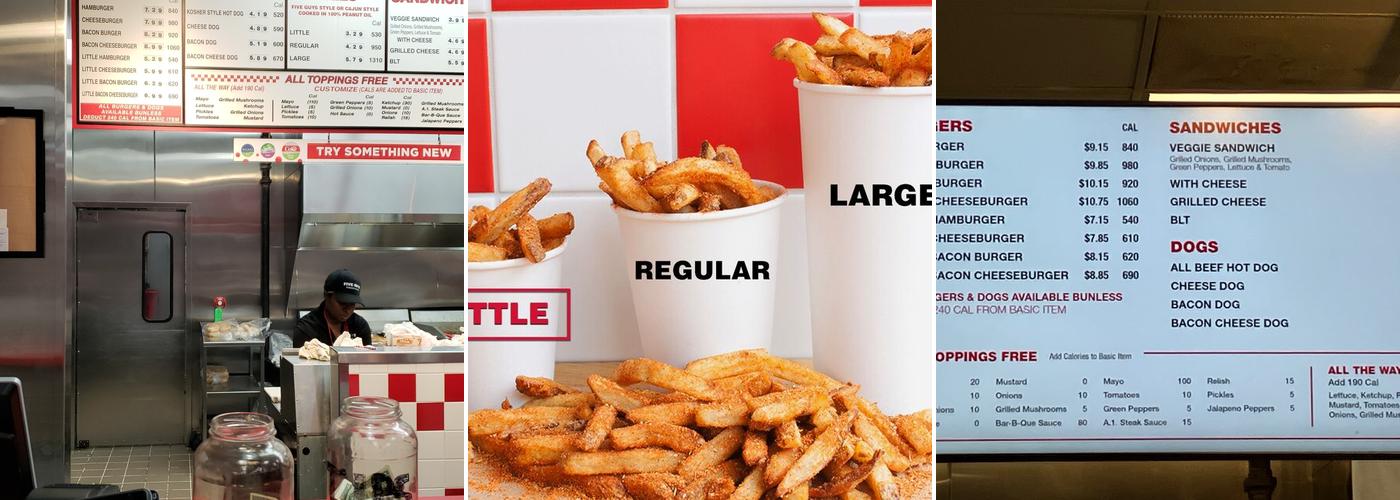 Five Guys Menu