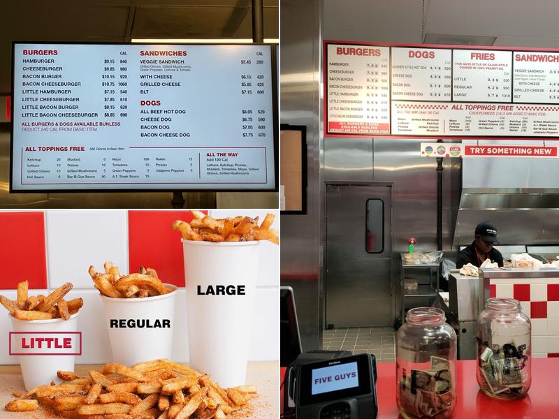 Five Guys Menu