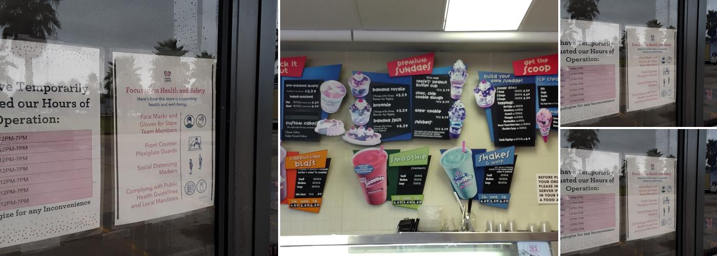 Baskin-Robbins Menu