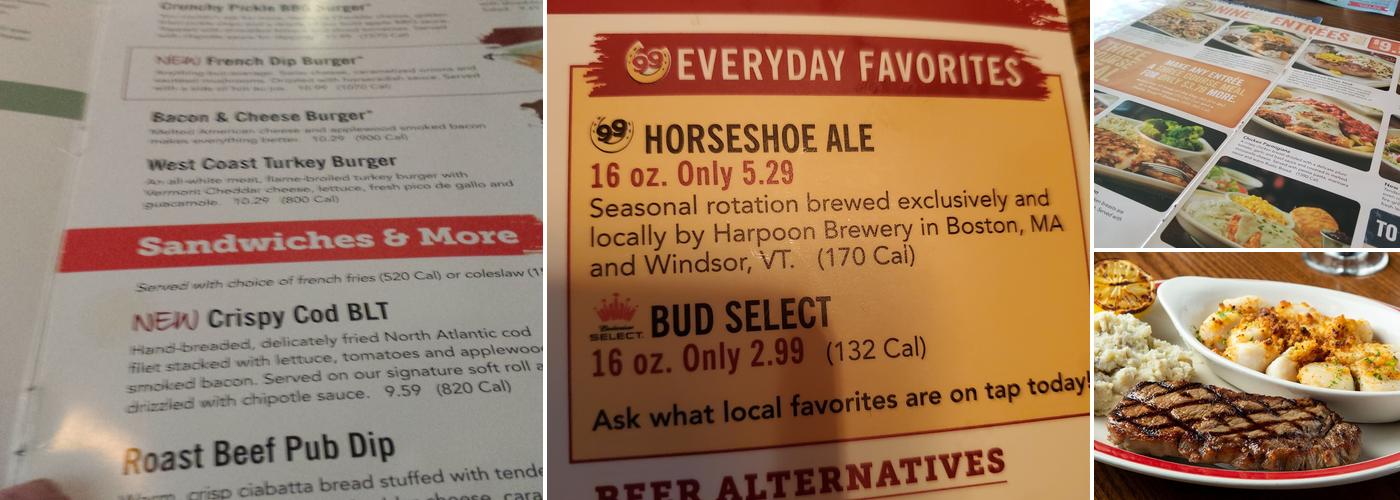 99 Restaurants Menu