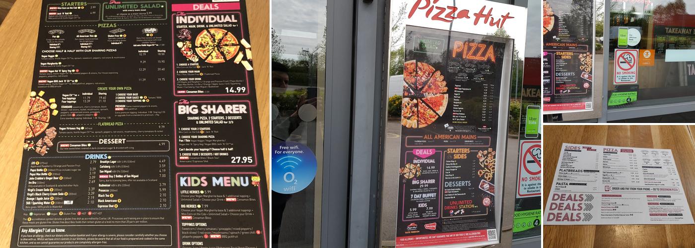Pizza Hut Menu