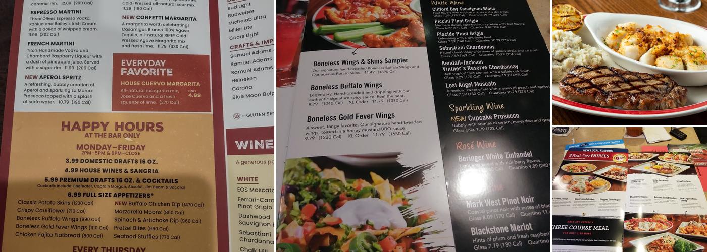 99 Restaurants Menu