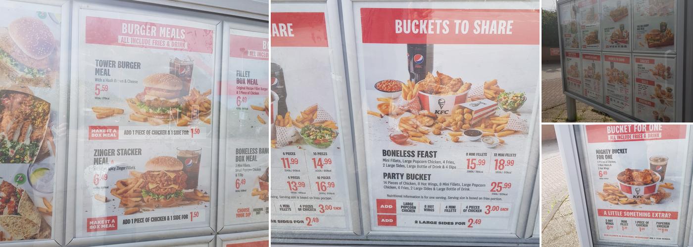 KFC Mansfield - Nottingham Road Menu