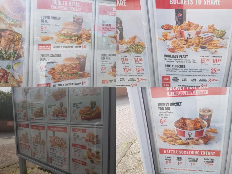 KFC Mansfield - Nottingham Road Menu