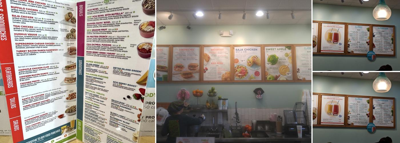 Tropical Smoothie Cafe Menu
