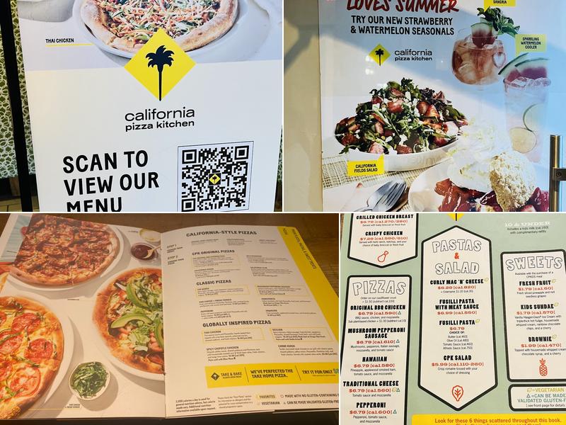California Pizza Kitchen at King of Prussia Menu