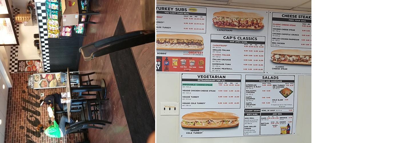 Capriotti's Sandwich Shop Menu